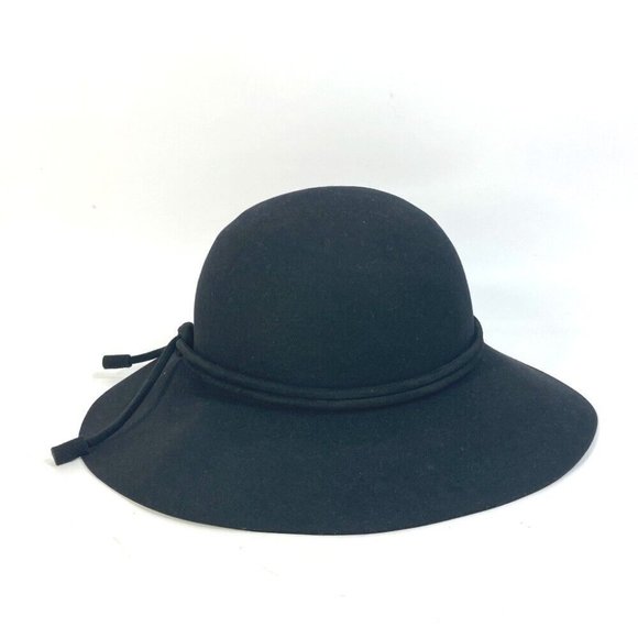 HERMES rope hat Wool x Leather - Picture 7 of 14